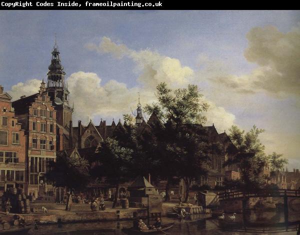 Jan van der Heyden Old church landscape
